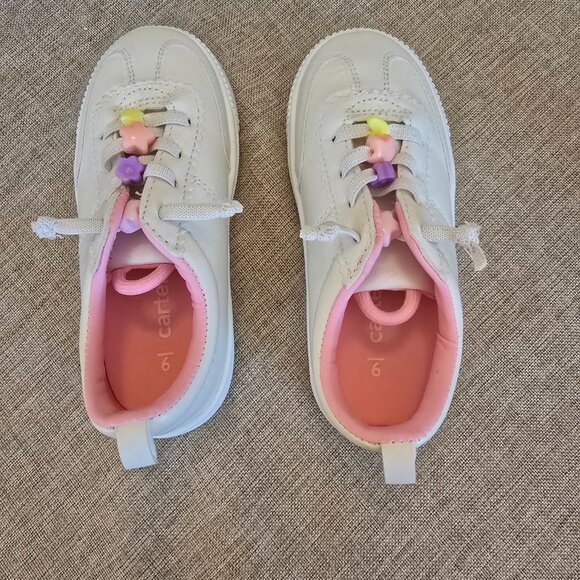 Carter's Kids Galaxy Sparkle White Slip On Sneaker, Size 9 - Picture 5 of 6